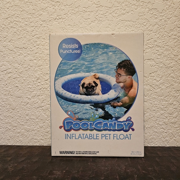New PoolCandy Inflatable Pet Float - Picture 2 of 4